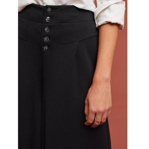 Ett Twa Anthropologie Women’s 30 x 25 Pants Lucerne Wide Leg Crop Flowy Stretch - Picture 14 of 15